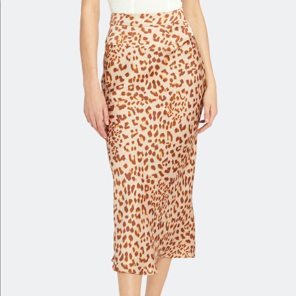 Free People Normani Bias Printed Skirt